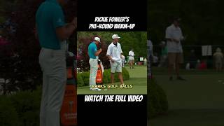 Rickie Fowler’s Preround Warmup 2015 PGATOUR [upl. by Hashum]