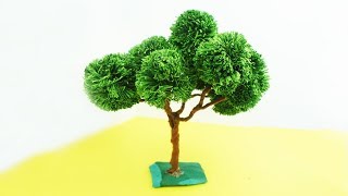 DIY Miniature Paper Tree  TCraft [upl. by Latnahc908]