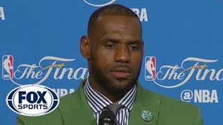 LeBron on his words with Draymond Green Steph Curry  2016 NBA Finals [upl. by Judon]