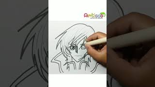 How to Draw Lelouch Lamperouge  CODE GEASS [upl. by Ettenrahs]