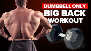 Build a HUGE Back Biceps Shoulders With Scientific Dumbbell Workout [upl. by Notsuoh]