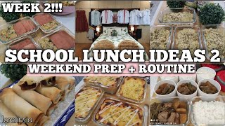 School Lunch Ideas Week 2  Baon Serye  Weekend Prep  Routine  Lorelin Sia [upl. by Eibbil]