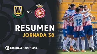 Resumen de AD Alcorcón vs Girona FC 01 [upl. by Rahas889]