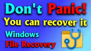 Recover permanently deleted files and folders with Windows File Recovery WINFR [upl. by Nizam]