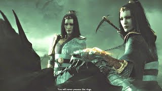 Shadow of War  Blade of Galadriel DLC  Nazgul Sisters Boss Fight amp Past Story Cutscene [upl. by Rebmeced]