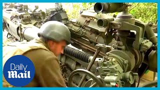 Ukraine fights back against Russia with new US M777 howitzer [upl. by Older381]