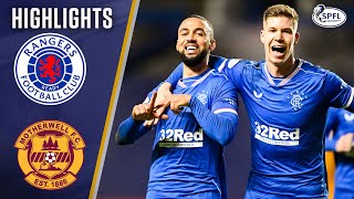 Rangers 31 Motherwell  Late Rangers Comeback As Roofe Scores Brace  Scottish Premiership [upl. by Giselbert]