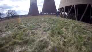 Abandoned Willington Power Station Cooling Towers GoPro part 2 [upl. by Dlorrej932]