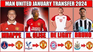 MAN UNITED TRANSFER NEWS 2024 JANUARY Van de Beek Benzema Mbappe [upl. by Yaral]