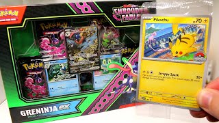 NEW Shrouded Fable GRENINJA EX Box OPENING  GameStop Worlds Promo [upl. by Ardnahs]