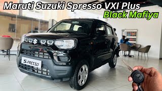 2024 Maruti Suzuki S Presso VXI Plus Full Detailed Review🔥Price amp Features😍Spresso Black Colour [upl. by Joli]