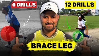 12 Best Brace Leg Drill To Bowl Fast In Fast Bowling [upl. by Minoru]