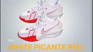 2K24 Shoe Creator Nike GT Cut 3  White Picante Red [upl. by Aizti]