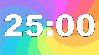 Minuteur 25min MOOD LIGHTAlarme🚨 Compte à Rebours 25 Minutes Minuterie 25 Minutes Décompte 25min [upl. by Houlberg182]