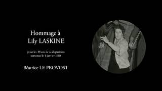 Hommage à Lily LASKINE [upl. by Naujad]