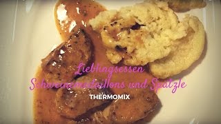 Thermomix® TM5 Rezept dass zum Lieblingsessen wird Schweinemedaillons und Spätzle [upl. by Ayel]