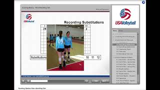 USA Volleyball Academy Scoring Basics Scorebook Non Deciding Set Training [upl. by Britteny]