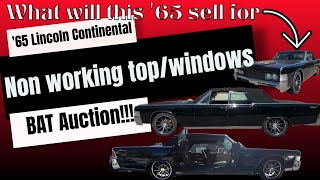 1965 Lincoln Continental Convertible  BaT Listing Review Dec 23 [upl. by Dixil115]