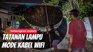 Angin Sore Mlempem Jam 9 Malam angin datang Langsung Terbangkan Tatanan Lampu baru Layangan Mas Li [upl. by Seaddon]