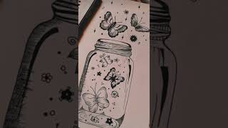 Flower and birds drawing beautiful art art areitanakoipagalnahosake [upl. by Acihsay]