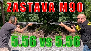 556 AKs  taking over Zastava M90 challenge [upl. by Ahseyd]