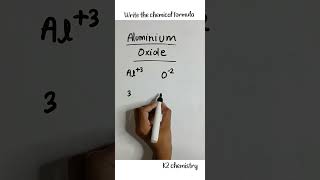 write the chemical formula for aluminium oxide l aluminium oxide formula l [upl. by Nelak]