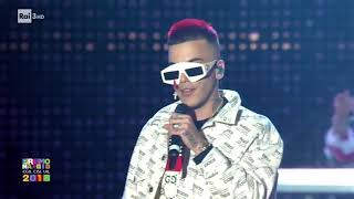 SFERA EBBASTA  LIVE  PRIMO MAGGIO ROMA 1M2018 [upl. by Nyloj]