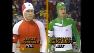 Winter Olympic Games Calgary 1988  500 m Hadschieff  Dominik [upl. by Ennaeilsel]