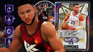 GALAXY OPAL BEN SIMMONS GAMEPLAY BEST POINT GUARD NBA 2K20 MYTEAM [upl. by Anawal]