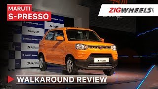 Maruti Suzuki SPresso Launched In India  Walkaround Review  Price Features Interior amp More [upl. by Suzann285]