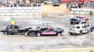 FORKS 8TH OF JULY DEMOLITION DERBY  POWDER PUFF [upl. by Virgie]