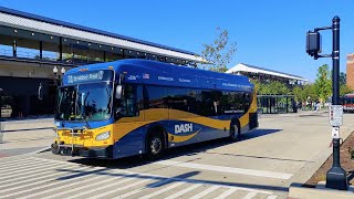 WMATA DASH Buses at King Street  Old Town Metro Station With Trains In Background [upl. by Mafalda219]