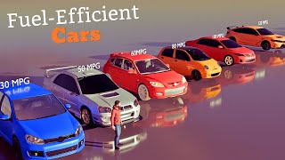 Comparison Most Fuel Efficient Cars 2024 [upl. by Guildroy723]