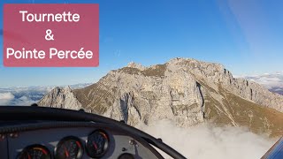 Tour aérien en HauteSavoie  Tournette et Pointe Percée Octobre 2024 [upl. by Yelsnia]