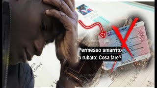 Smarrimento del permesso di soggiorno cosa fare [upl. by Benedikta]