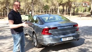 Volvo S90 Pilot Assist test drive Swedish [upl. by Ahseryt]