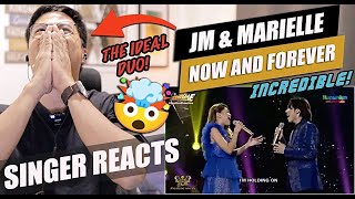 Marielle Montellano amp JM Dela Cerna  NOW AND FOREVER  SINGER REACTION [upl. by Llerrom629]