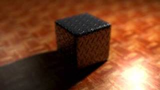 Diamond Plate Cube on Wood in Blender [upl. by Bussey]