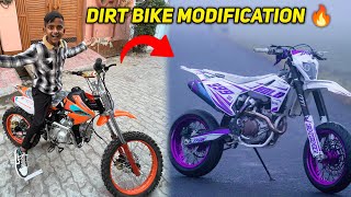 Zeeshan Ki Mini Dirt Bike Ki Modifications Start Ho Gayi 🔥 [upl. by Manus118]