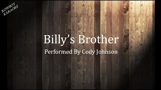 Billys Brother Cody Johnson Karaoke [upl. by Lisetta]