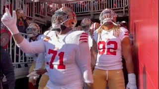 TrentWilliams leads the 49ers out vs Washington [upl. by Greysun]