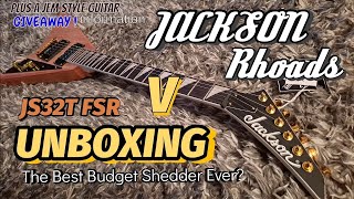 JACKSON RHOADS JS32T V ELECTRIC GUITAR UNBOXING [upl. by Farly]