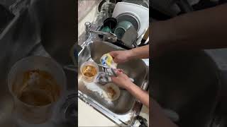 dishwashing householdchores asmr asmrvideos cleaning kitchenchores [upl. by Naejeillib]