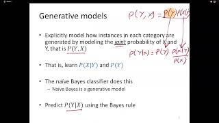 Machine Learning Lecture 24b Discriminative and Generative models [upl. by Ellak558]