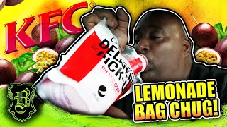 New KFC Tropical Passionfruit Lemonade Bag Chug [upl. by Tahp868]