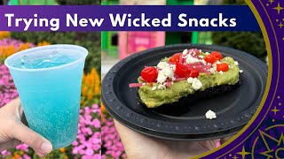 Wicked Snacks Food Review at Universal Orlando Resort  Ozdust Punch Ozvocado Toast and More [upl. by Nagirrek]