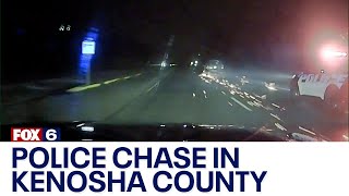 Kenosha County police chase  FOX6 News Milwaukee [upl. by Ainorev788]