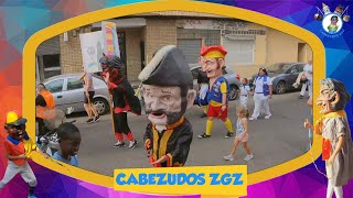 Cabezudos Las Fuentes Cabalgata 2023 [upl. by Esille]