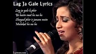 Lag ja gale new Shreya Ghoshal remix kareoke [upl. by Nazario]