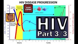 HIV Pathophysiology 33  Disease Progression [upl. by Isnam]